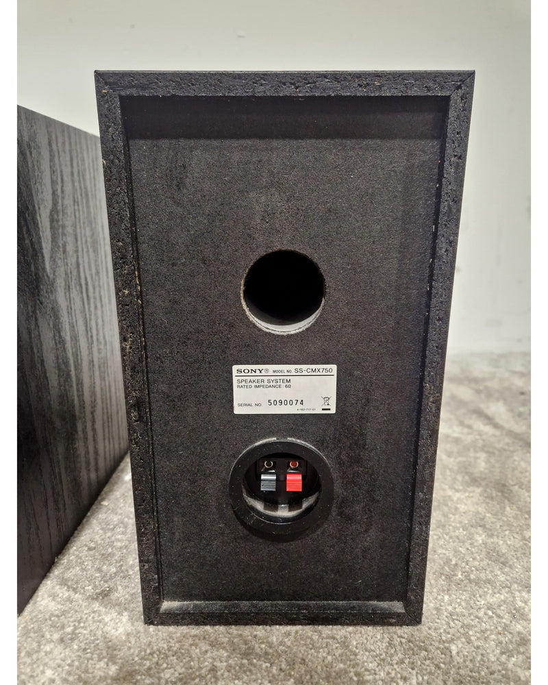 Sony SS-CMX750 - Speakers - Pair - Black - Good - Image 2