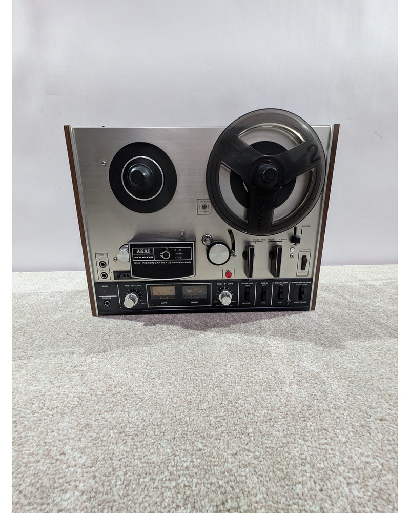 Akai 4000DS - Reel to Reel Tape Player - Silver/Black/Wood - Good w/ Manuals - image 4