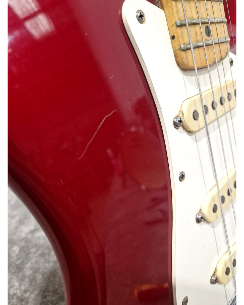 Fender 1983 Stratocaster IN Candy Red S/N: E337890 Made IN USA Electric Guitar - Stunning & Rare - Good w/ New Strings - Image 19