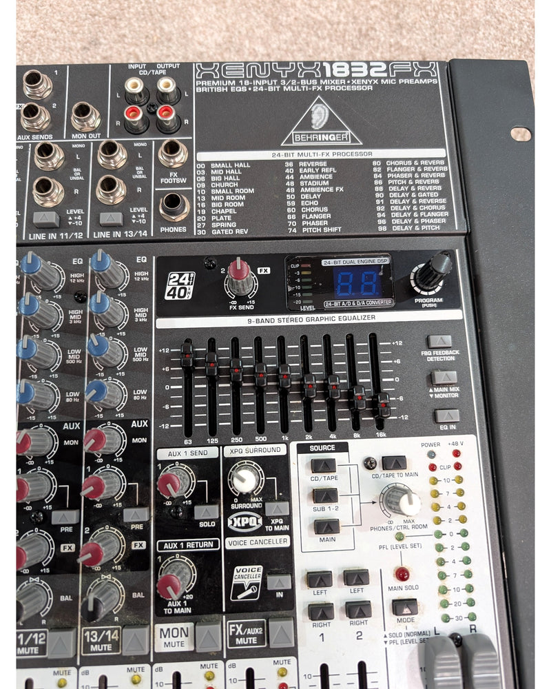 Behringer XENYX1832FX - Mixer - Silver/Black - Very Good w/ Manuals - image 12