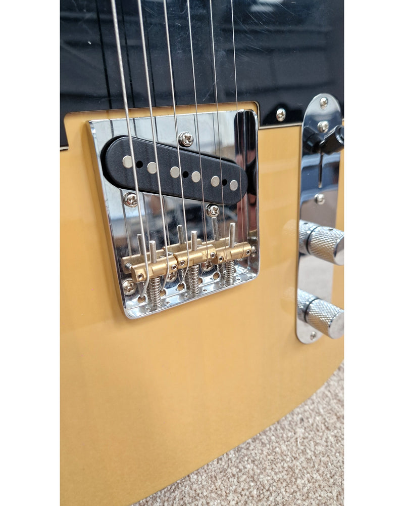 Squier Affinity Telecaster - Butterscotch - Very Good w/ Upgraded brass saddles - image 7