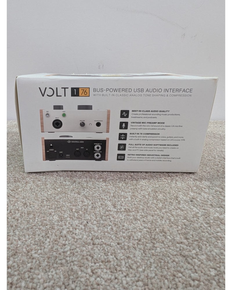 Universal Audio Volt 176 - Audio Interface - Silver/Black With Natural Wood Sides - Like New w/ Original Box - image 10