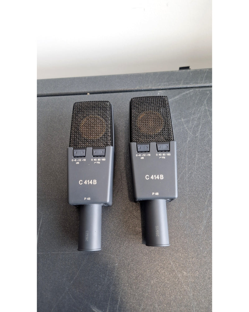 AKG C414B Matched Stereo Pair Set - Microphone - Excellent w/ Soft Case & Hard Case - Image 3