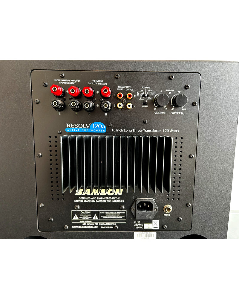 Samson Resolv 120a - Subwoofers - Black - Good - Image 4