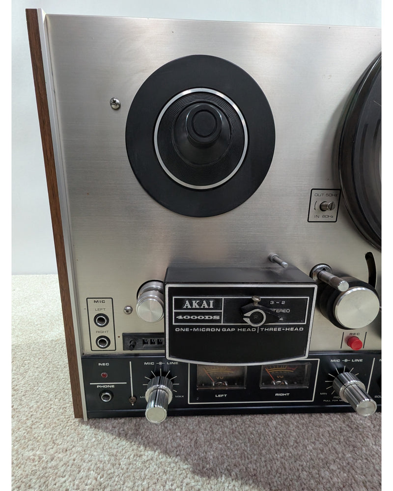 Akai 4000DS - Reel to Reel Tape Player - Silver/Black/Wood - Good w/ Manuals - image 6