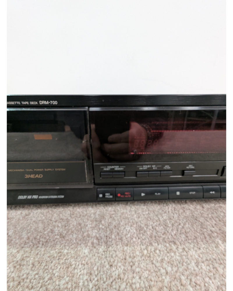 Denon DRM-700 - Cassette Deck - Black - Very Good w/ Manuals - image 5