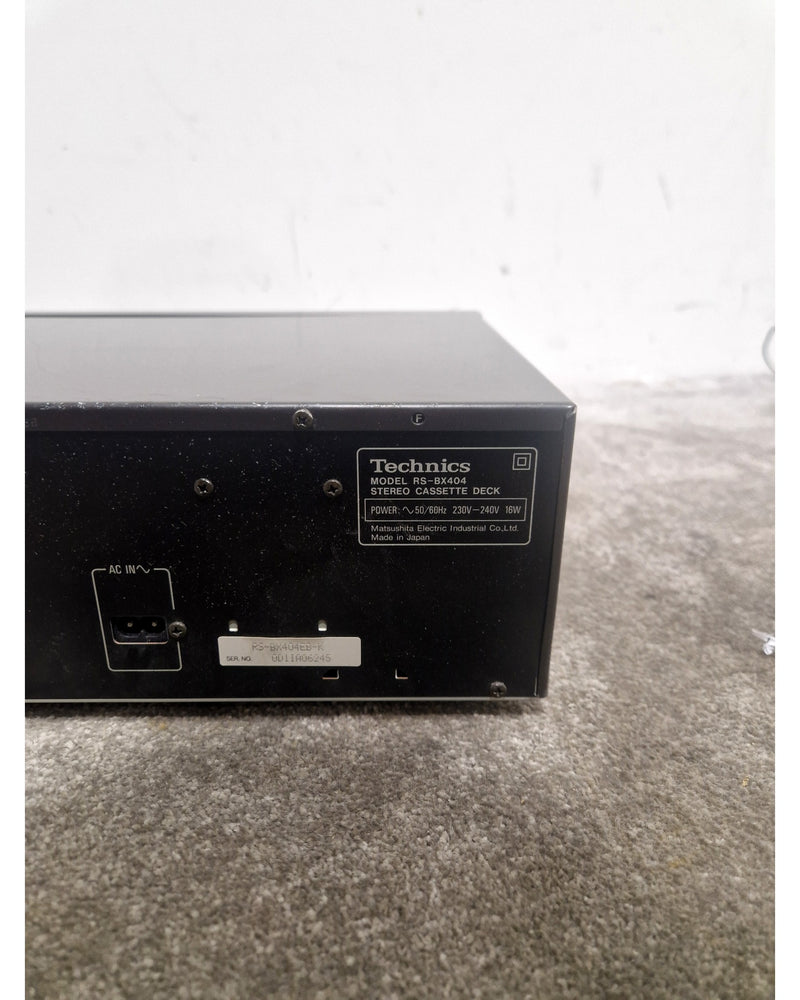 Technics RS-BX404 - Stereo Cassette Deck - PXS Cap - Good - Image 4