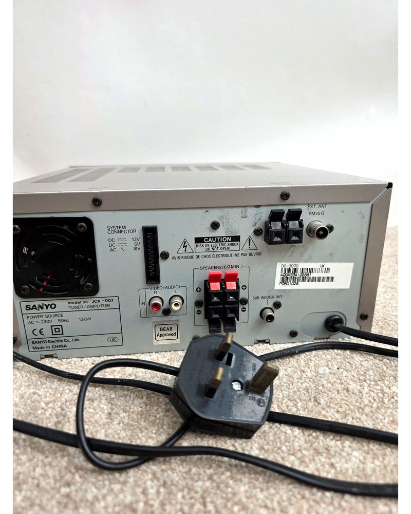 Sanyo JCX-007 - Hi-Fi Amplifier - Silver - Fair - image 9