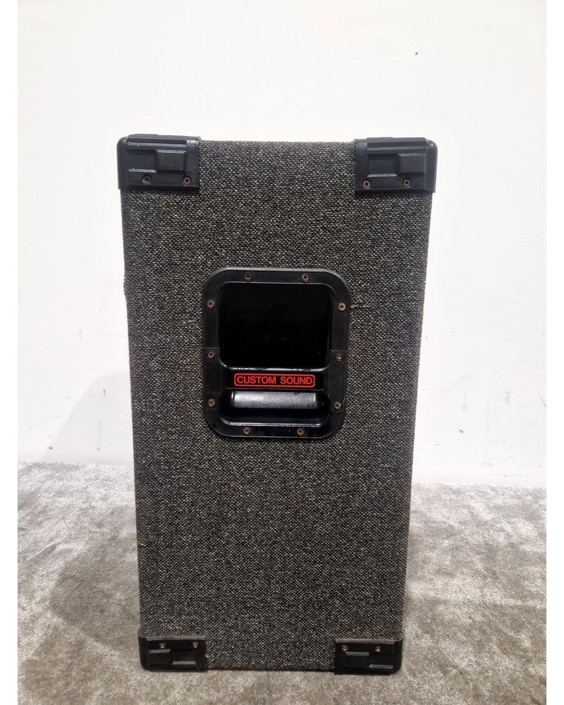 Custom Sound CS175 - PA Speakers - Pair - Black with Red Grille - Excellent - Image 6