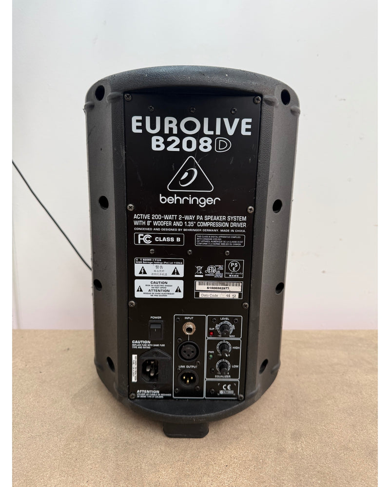 Behringer B208D - Single Pa - Good - Image 3