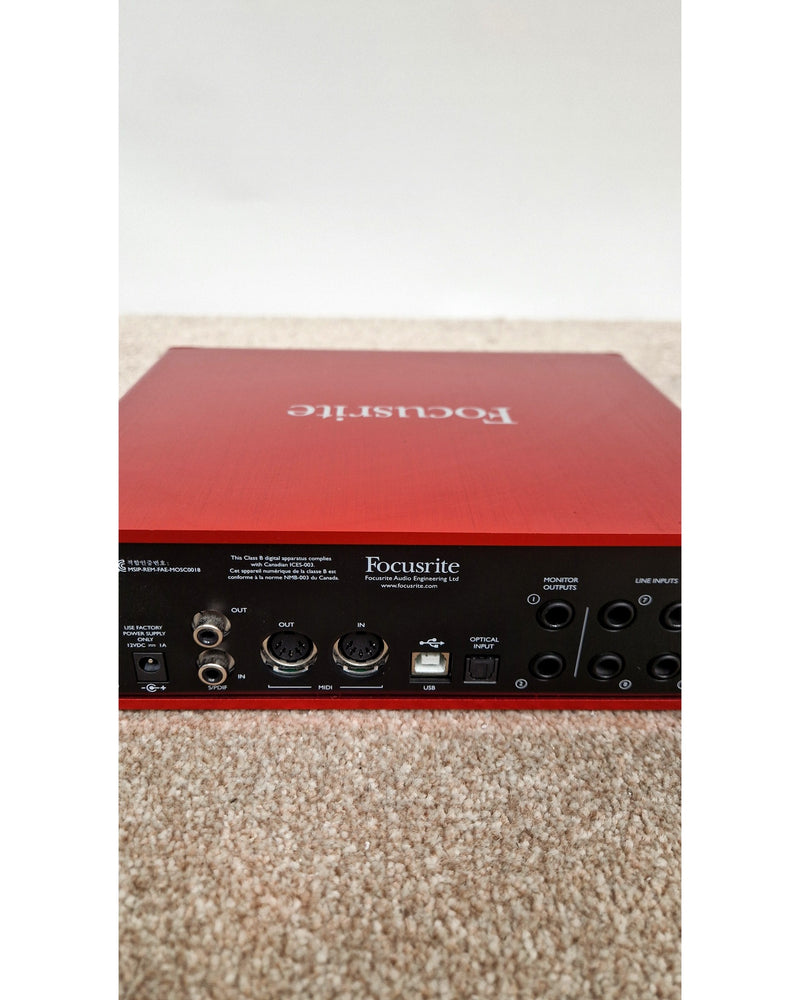 Focusrite Scarlett 18i8 2nd Gen - Audio Interface - Red - Good w/ Power Supply - image 11