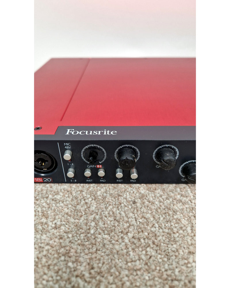 Focusrite Scarlett 18i20 1st Gen - Audio Interface - Red - Good w/ Original Box - image 9