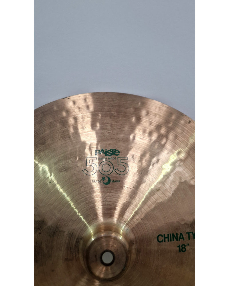 18” Paiste 505 China Type Cymbal - Cymbal - Very Good - image 3