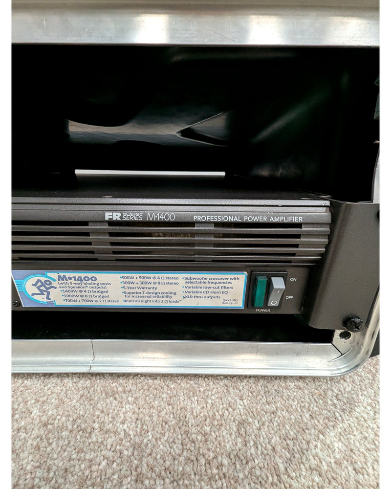 Mackie M1400 - Power Amplifier - Good w/ Hard Case - image 11