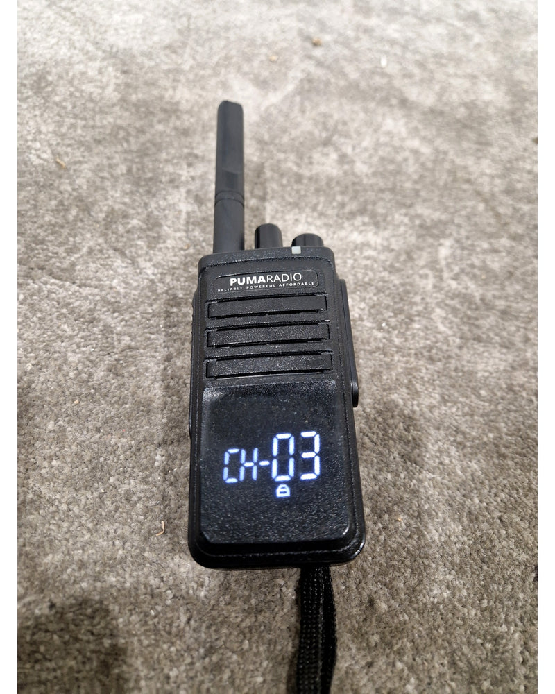 Puma Radio PR-585 - Black – Radio - Locked Channel - Fair w/ Power Supply & Charging Dock - Image 9
