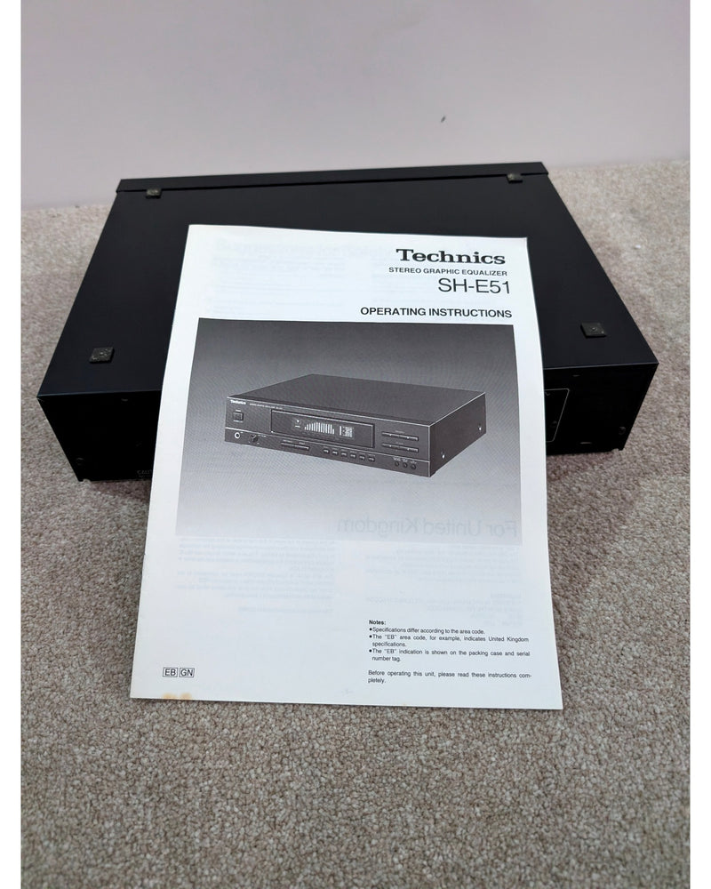 Technics SH-E51 - Equaliser - Black - Very Good w/ Original Box & Manuals - image 8