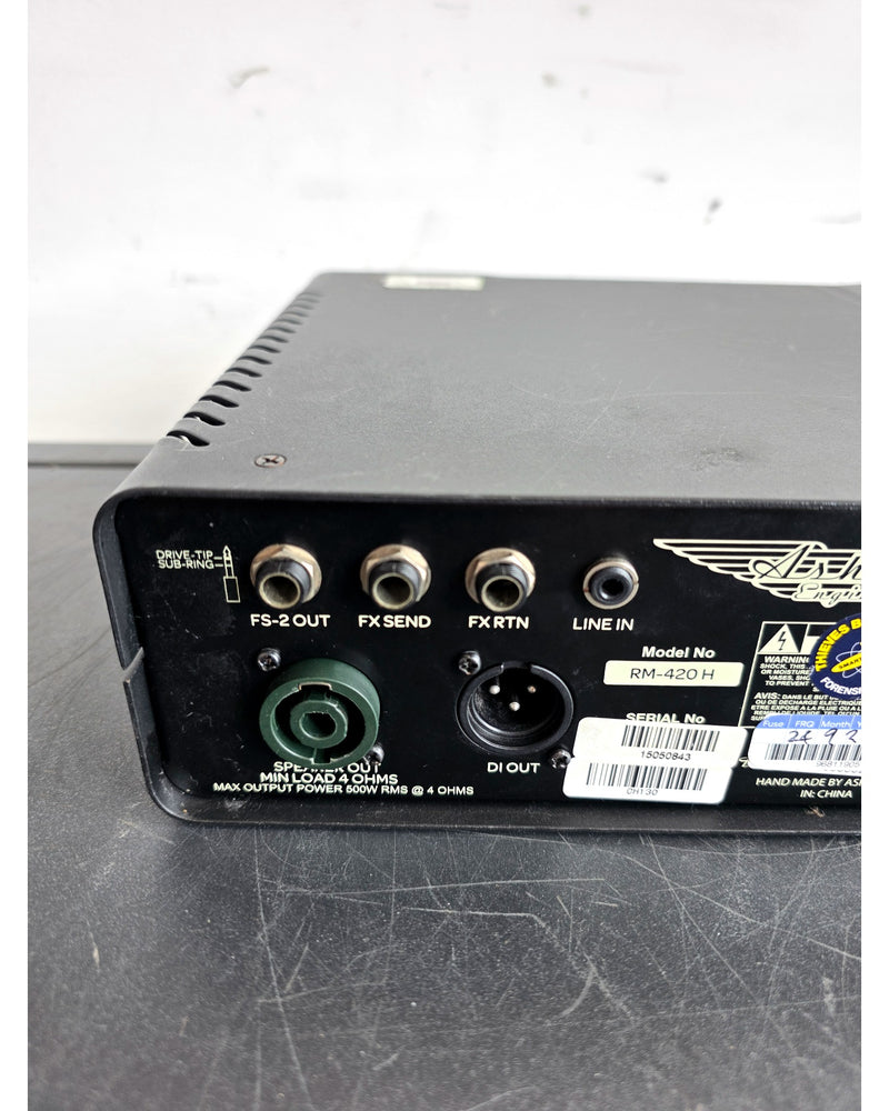Ashdown RM 420 Head - Bass Amplifiers - Fair - Image 7