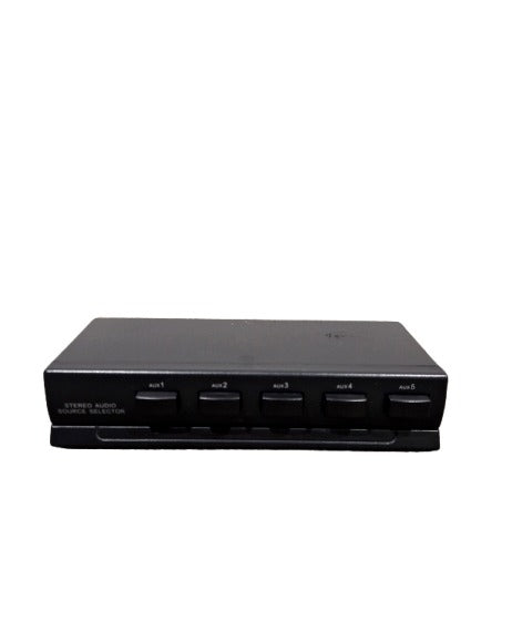 1x5 Stereo Audio Switch - Black - Good - Image 1