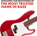 Squier by Fender Debut Collection Precision Bass Guitar - Red - Image 3