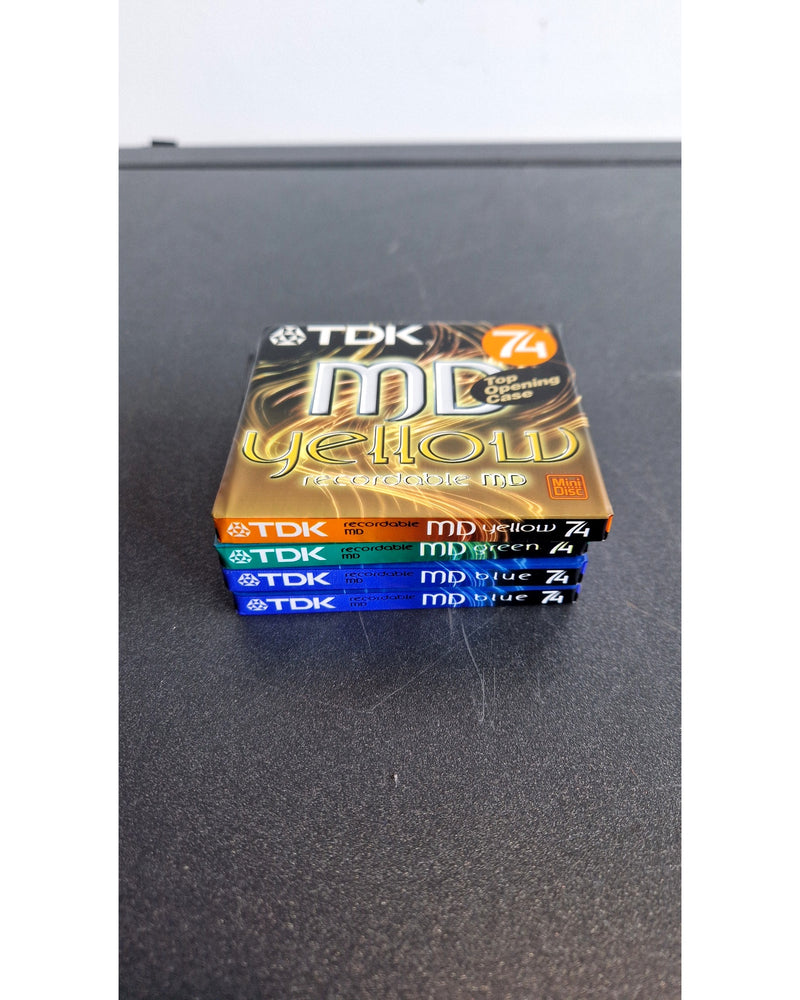 TDK 74 Minute Mini Discs - Set OF 4 – Minidisc - Like New - Image 8