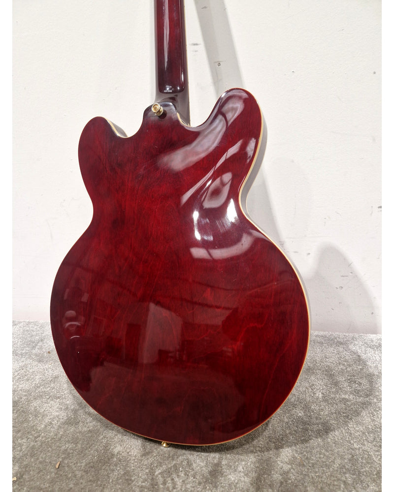 Epiphone Riviera P93 - Semi-Hollow Electric Guitar - Dark Red - Excellent w/ Hard Case - Image 5