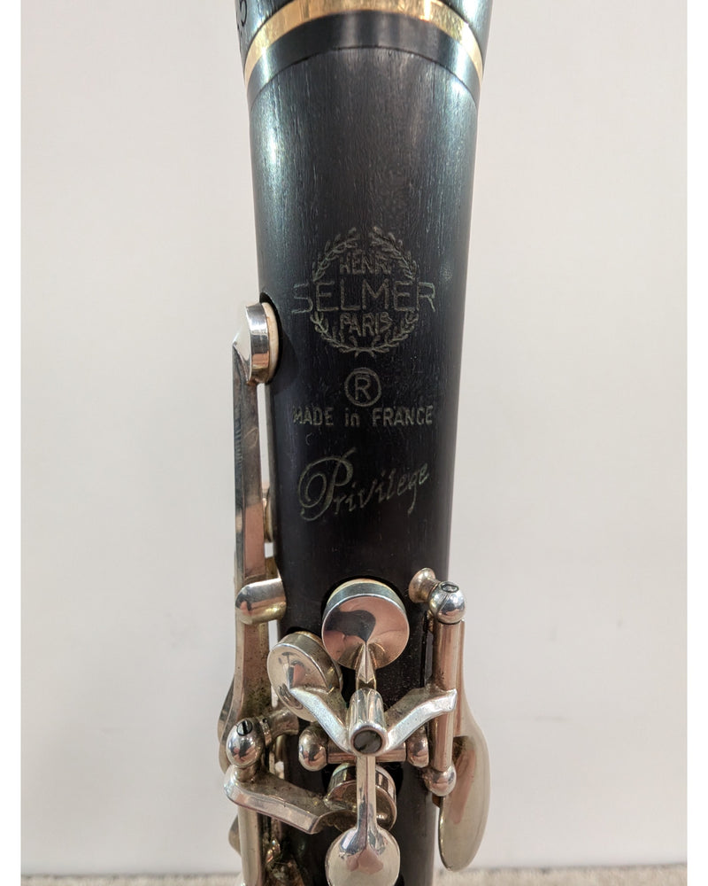 Selmer Privilege Clarinet - Clarinets & Flutes - Black With Silver-Coloured Keywork And Gold-Coloured Rings - Good w/ Hard Case - image 11