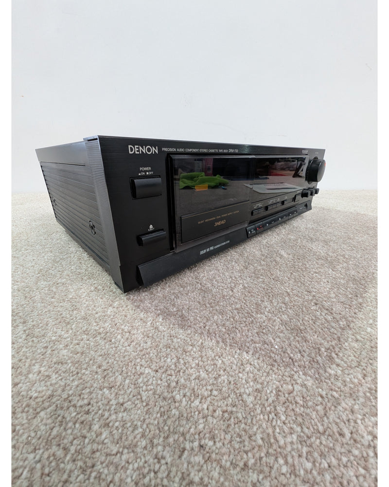 Denon DRM-700 - Cassette Deck - Black - Very Good w/ Manuals - image 2