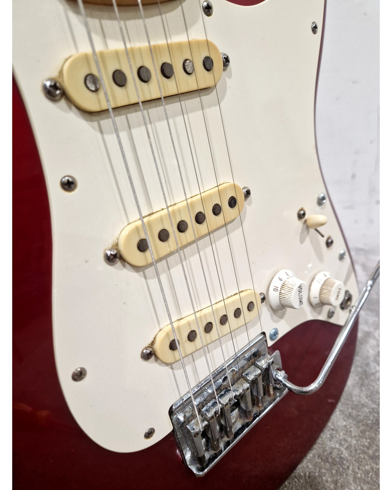 Fender 1983 Stratocaster IN Candy Red S/N: E337890 Made IN USA Electric Guitar - Stunning & Rare - Good w/ New Strings - Image 6