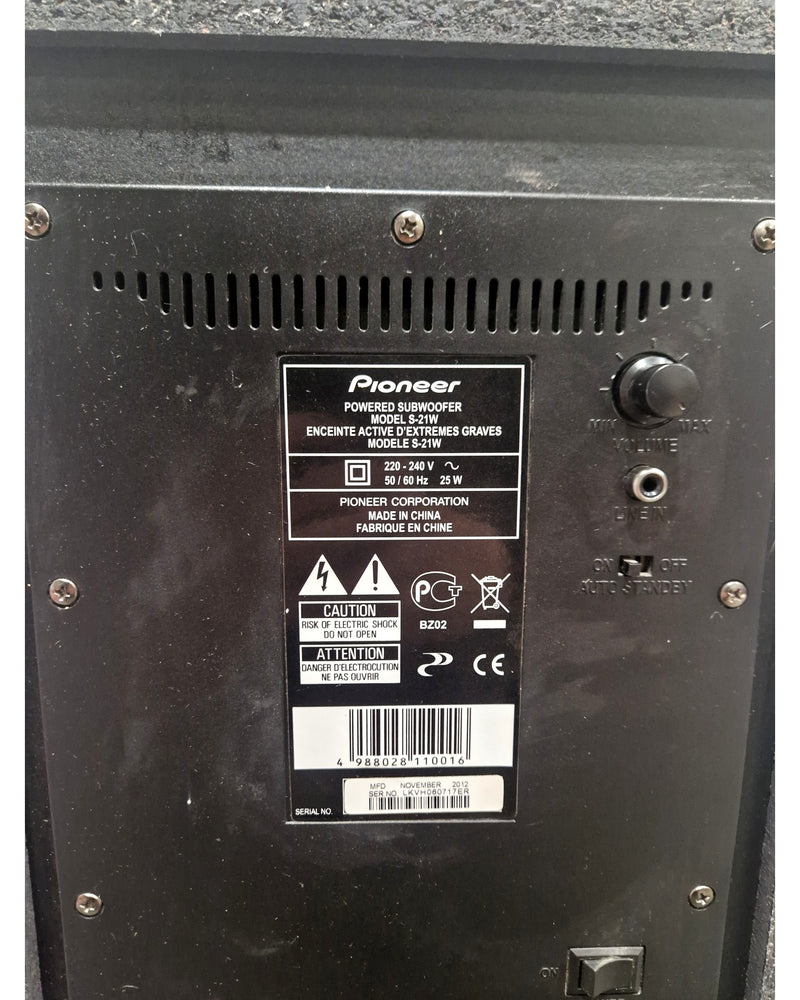 Pioneer S-21W - Subwoofer - Very Good - Image 5