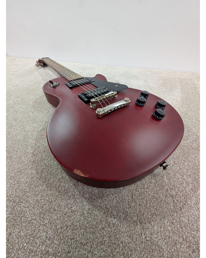 Epiphone Les Paul Studio - Electric Guitar - Satin Cherry Red - Good w/ Hard Case & Manuals - image 9