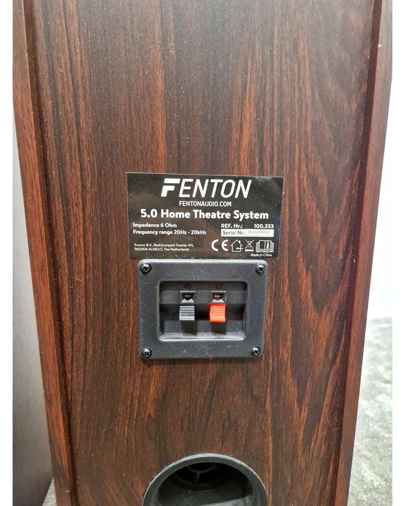 Fenton 5.0 Home Theatre System - Hi-Fi Speakers - Brown - Very Good - Image 3