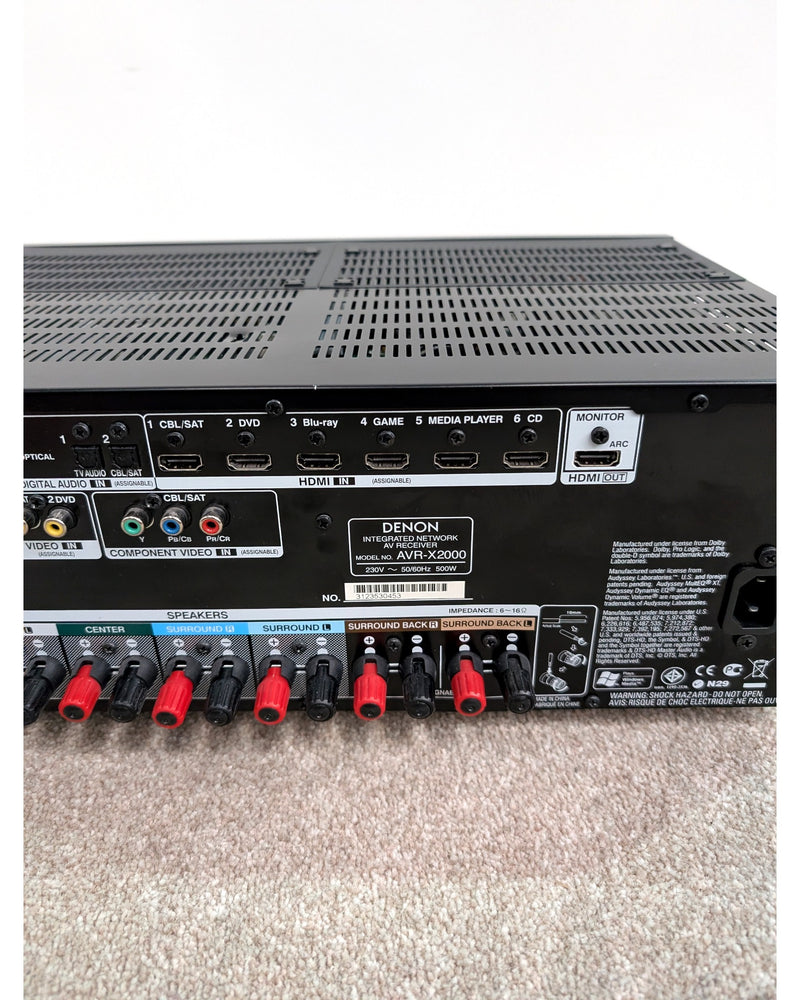Denon AVR-X2000 - Receiver - Black - Very Good - image 3