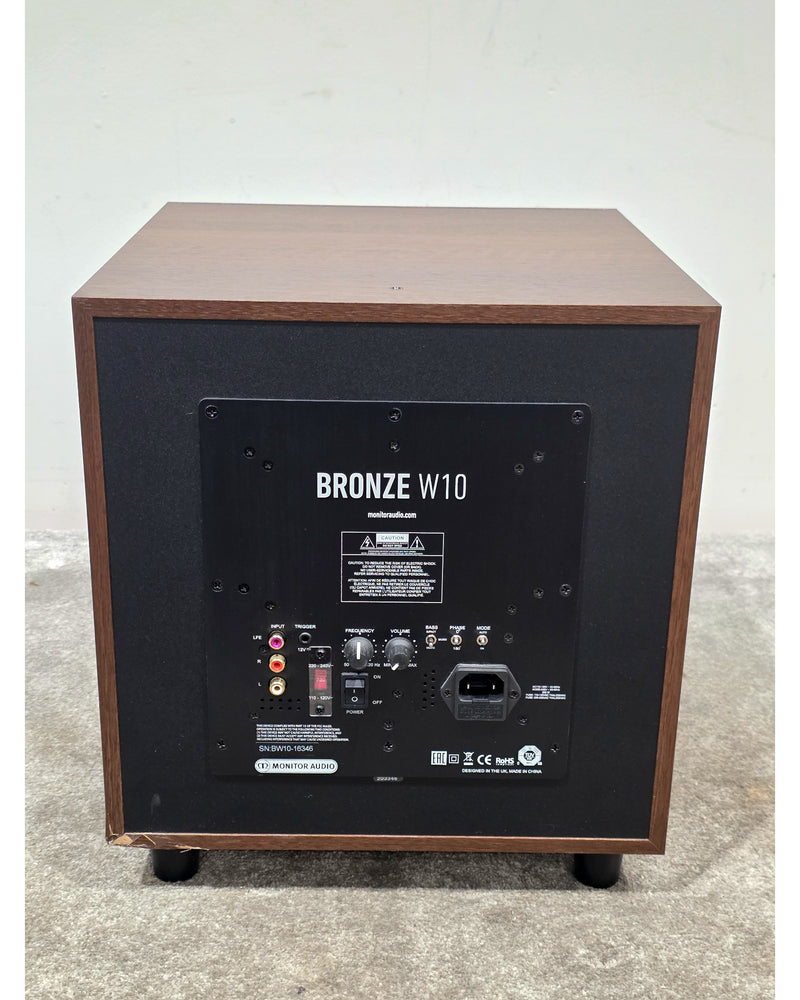 Monitor Audio W10 - Subwoofer - Walnut - Good w/ Manuals - Image 4