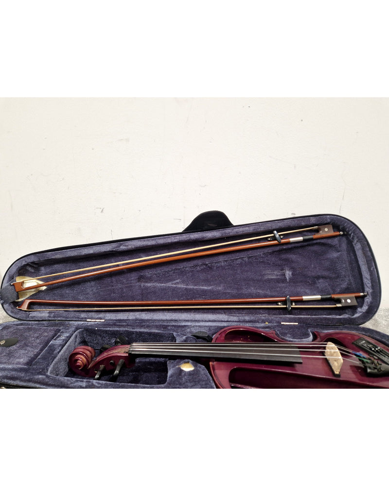Carlo Giordano CV-210E Electric Violin 4/4 - Excellent w/ Hard Case & 2 bows - Image 4