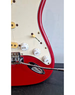 Squire Stratocaster 1995 - Red - Made IN China Electric Guitar - Classic Design - Good w/ Soft Case - Image 3