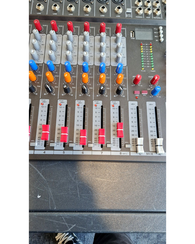 GMUME 8 Channel Professional Mixer - Mixer - Good - Image 11