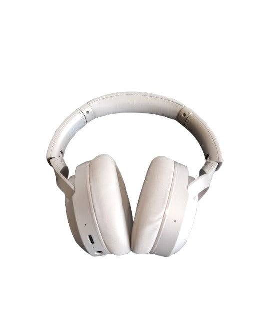 RUNOLIM Hybrid Active Noise Cancelling - Headphones - Silver, with case - Excellent w/ Soft Case
