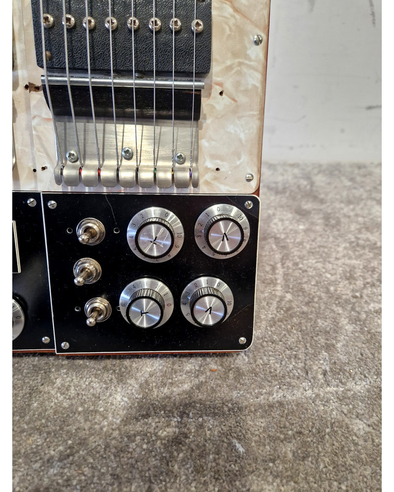 WY-SEA-KI Double Twin Neck Lap Steel Guitar 1960S - Dual Neck Design - Excellent w/ Hard Case - Image 7