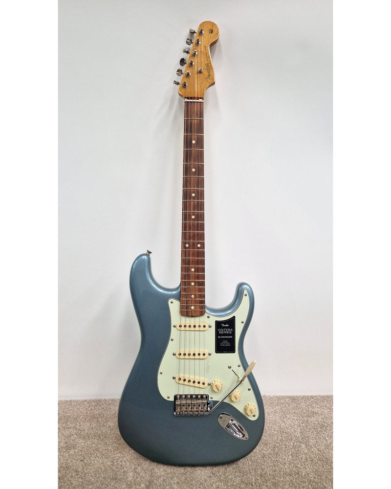 Fender Vintera '60s Stratocaster - Electric Guitar - Blue - Like New w/ Hard Case - image 2
