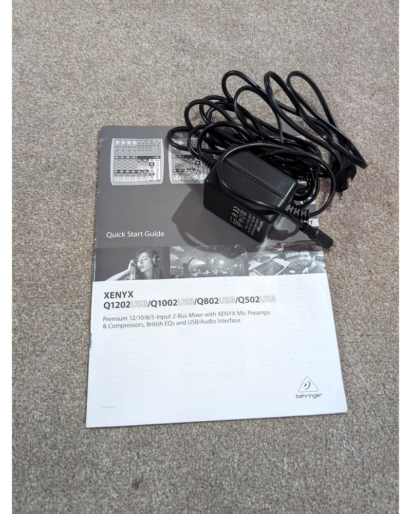 Behringer Xenyx Q1002USB - Mixer - Black/Silver - Very Good w/ Power Supply & Manuals - image 11