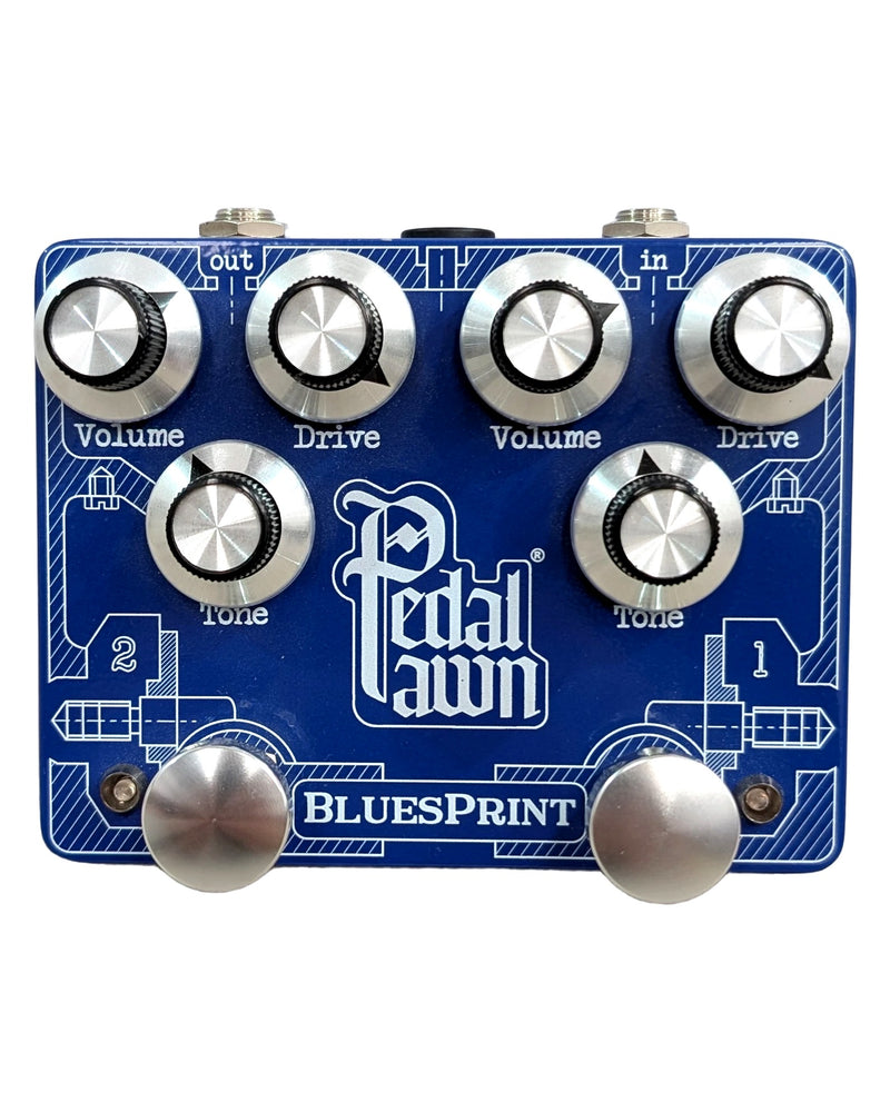 Pedal Pawn BluesPrint - Overdrive & Distortion Pedals - Blue - Excellent w/ Manuals - image 1