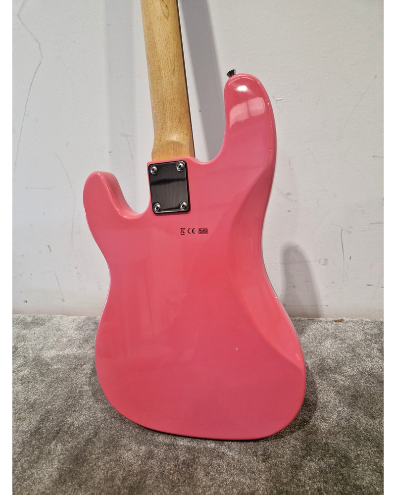 Gear4music Jive - Bass Guitar - Pink - Good - Image 2