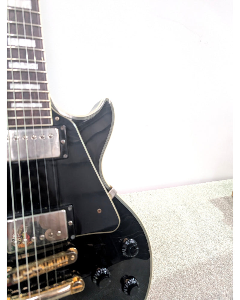 Burny Les Paul Custom  - MIC 2000s - Electric Guitar - Black - Good - image 13