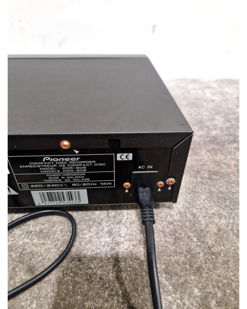 Pioneer PDR-609 - Compact Disc Recorder - Black - Excellent w/ Original Box - Image 4