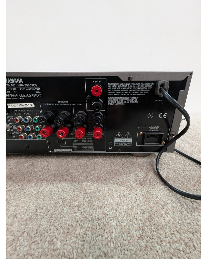 Yamaha HTR-5550RDS - Receiver - Silver - Excellent w/ Manuals, Remote Control - image 8