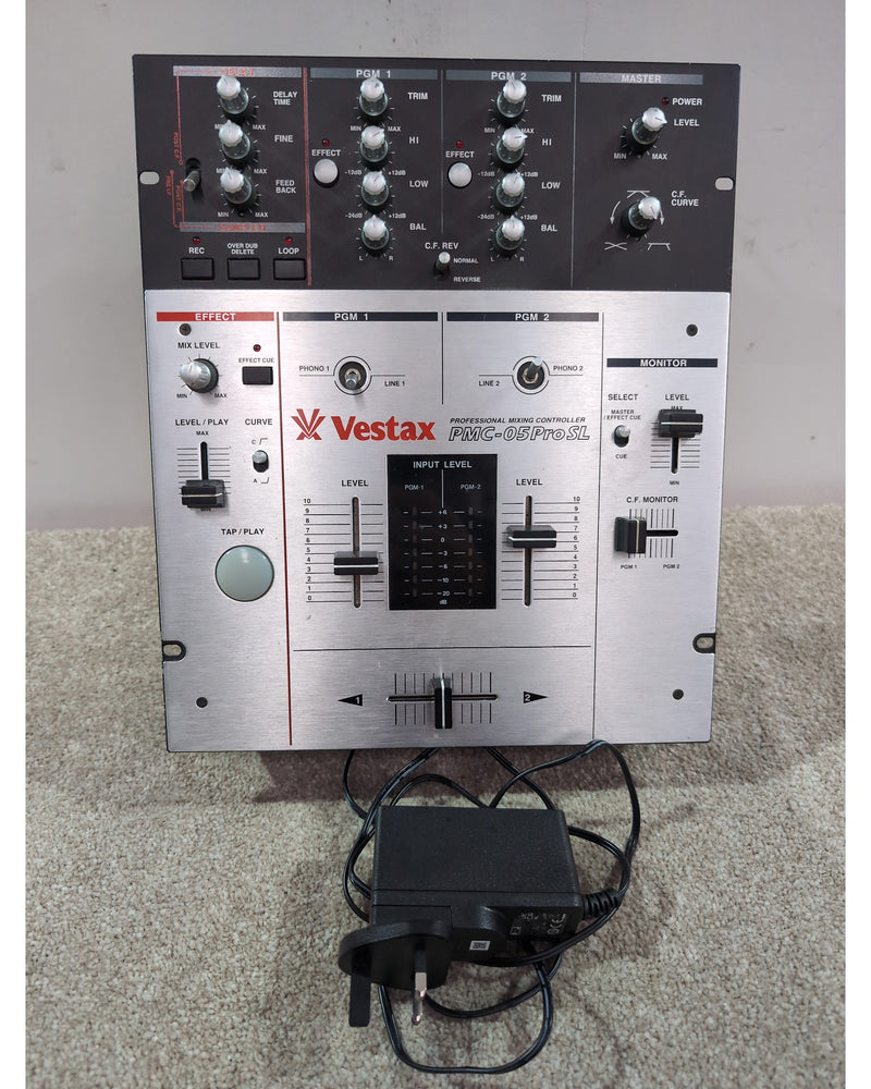Vestax PMC-05Pro SL - DJ Equipment - Silver/Black - Very Good w/ Power Supply - image 16