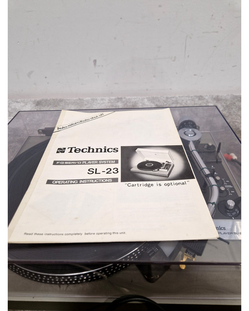 Technics SL-23 - Turntable - Silver/Grey - Refurbished w/ Manuals - Image 14