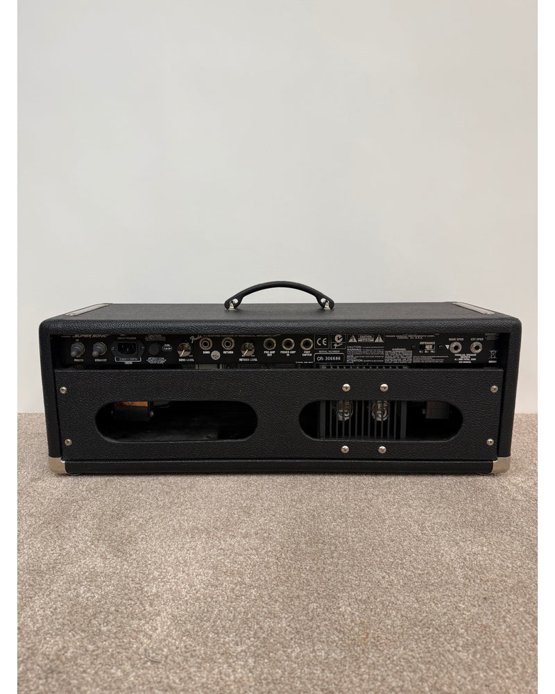 Fender Super-Sonic 60 Head - Guitar Amplifier - Black - Excellent w/ Hard Case, Power Supply, Cables - image 4