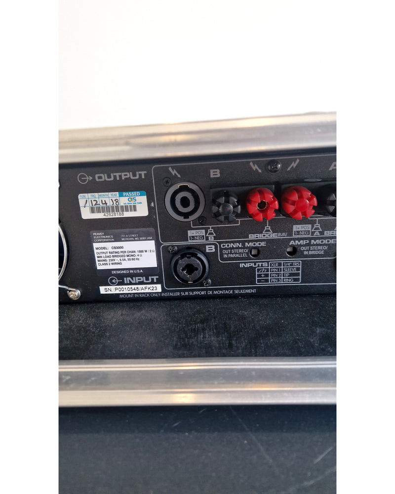 Peavey CS3000 - Power Amplifier - Black – Power Amplifier - Excellent - Image 3