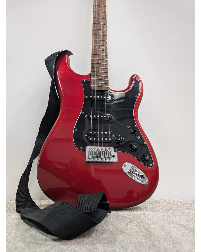 Squier Squier Affinity Series HSS Stratocaster - Electric Guitar - Red - Excellent w/ Soft Case - image 7